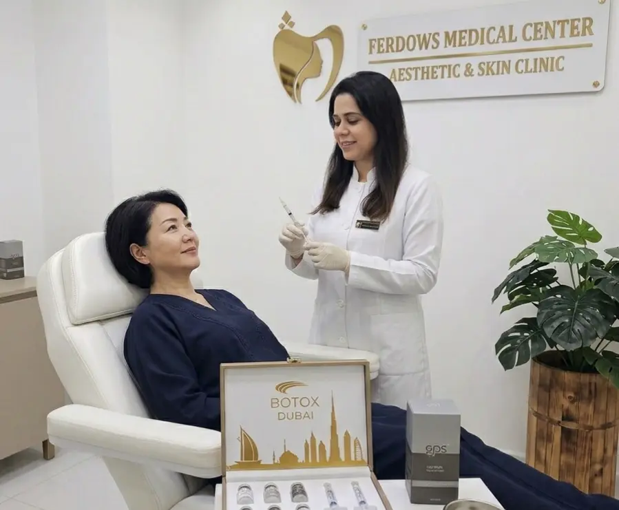 Botox procedure performed at Ferdows Medical Center in the UAE