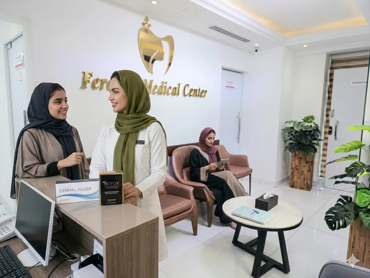 Dr. Asma consulting with a patient at Ferdows Medical Center