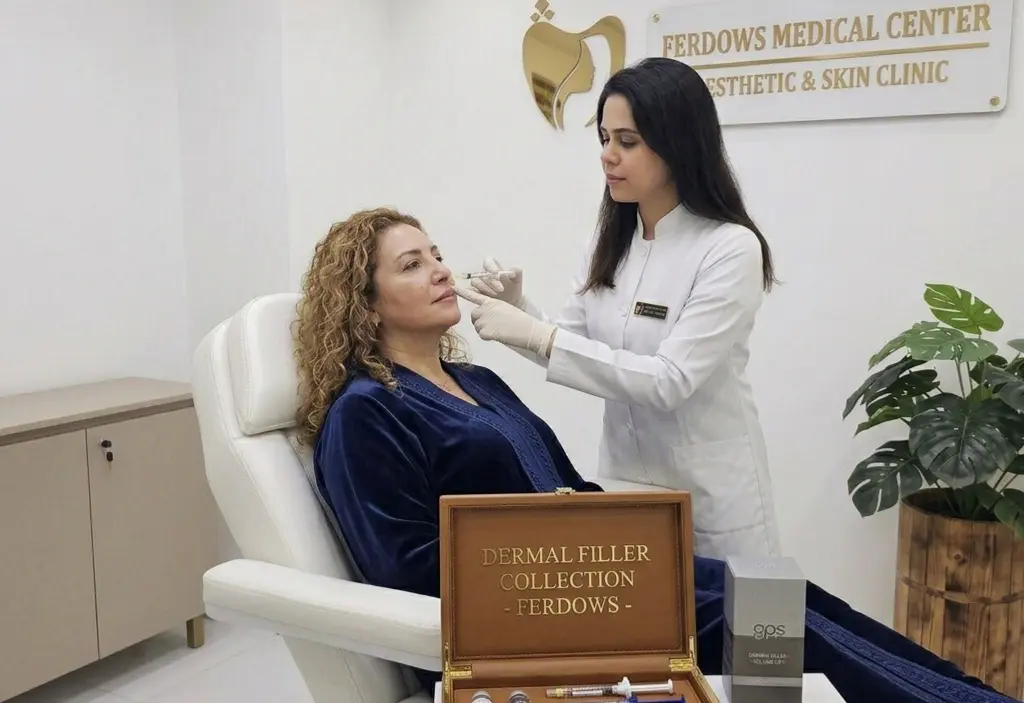 Dr. Paria with patients at Ferdows Medical Center
