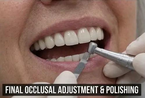 Dental veneer polishing and correction in Dubai