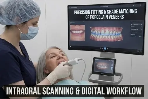 Digital oral scan for dental veneer design in Dubai